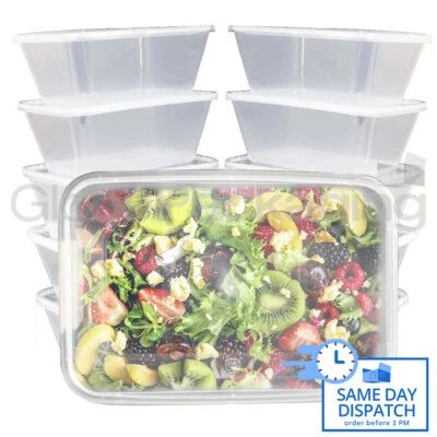 GLOBE DURCHSICHTIGE KUNSTSTOFF MIKROWELLENBEHÄLTER ZUM MITNEHMEN WANNEN MIT DECKELN LEBENSMITTELSICHER *ALLE GRÖSSEN*