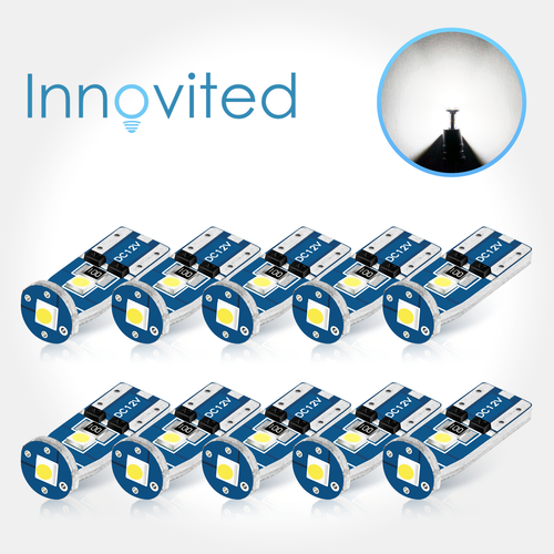 2xRed LED T10 194 W5W Interior Car Trunk License Plate Light Map - Foto 4