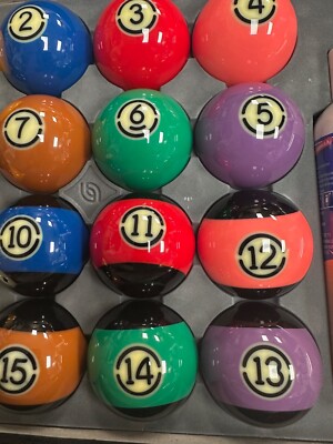 Aramith Tournament Black TV Billiard Pool Ball set 2 1/4