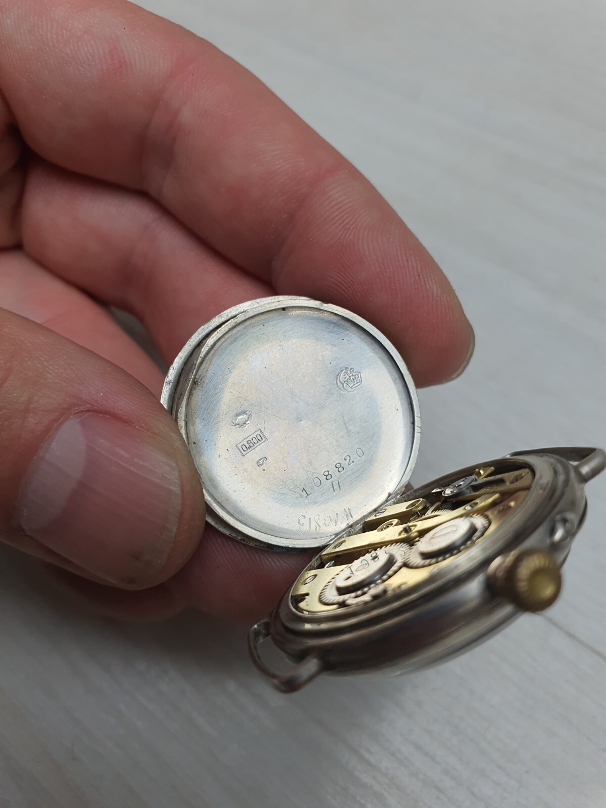 Antique Solid Silver Miniature Wristwatch Watch C… - image 23