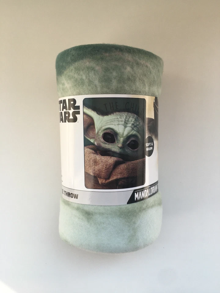 Official Disney Baby Yoda BLANKET 45" x 60" FLEECE THROW - Image 2 of 4