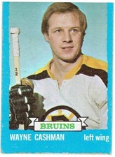 1973-74 Topps Hockey Card #166- Wayne Cashman, Boston Bruins 