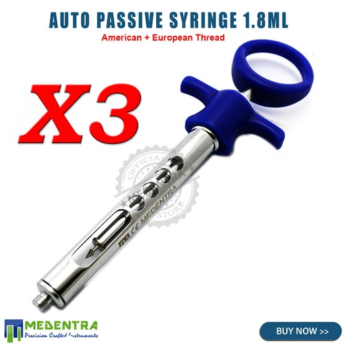 Anaesthesia Syringe Cartridge Self Aspirating Dental Anaesthetic