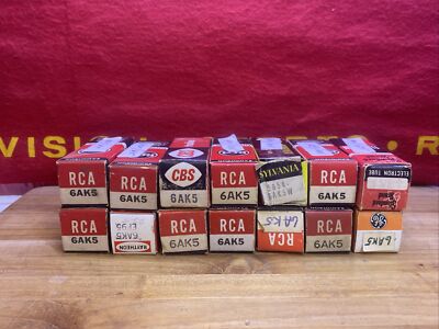 6AK5 Vacuum Tubes Various Brand All Tested Within 85 to 95% + ( QTY 1 Tube )