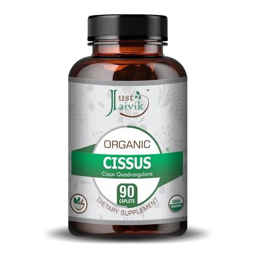 Just Jaivik Organic Cissus Tablets- 750mg (90 Tablets)