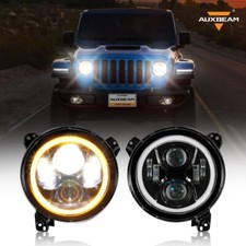2Pcs 9" LED Projector Headlights Hi-Lo Beam For Jeep Wrangler JL Gladiator 2018+