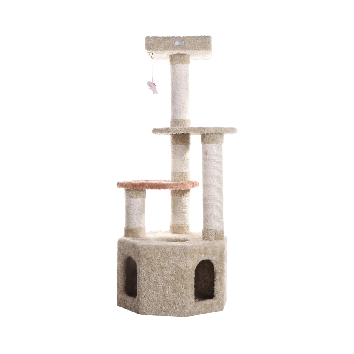 Armarkat Premium Cat Tree Model X5703, Khaki キャットタワー Goペットクラブベージュ55?" CAT Condo f66