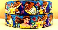 1 Inch grosgrain ribbon Hair Bow Supply WHOLESALE Beauty and the Beast