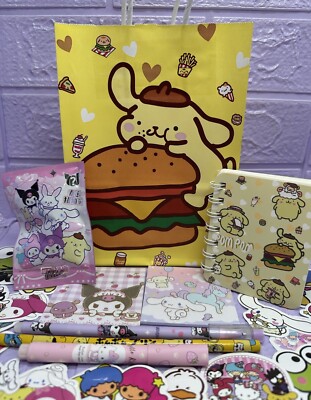 SANRIO Geschenktüte Notizbuch Schreibwaren Kitty Cinnamoroll Blind Gummi Textmarker