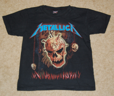 LLICA BEEN THERE DONE IT ツアーT ネイビー M Hot Rock Graphic T-Shirt Metallica World Tour 1994 Size S - New w