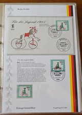 Berlin ETSB 5b / 1985 ERSTTAGS SAMMELBLATT Briefmarken F&uuml;r die Jugend