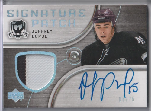 Joffrey Lupul 2005-06 Upper Deck The Cup Signature Patch #/75