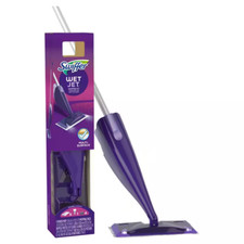 Wetjet Spray Mop Starter Kit 1-Wetjet, 5-Pads, Cleaning Solution and Batteries