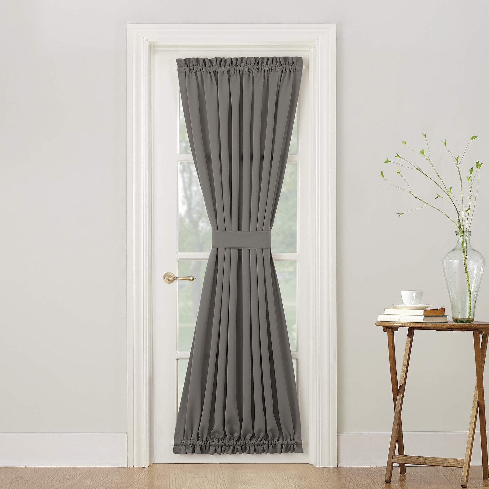 Sun Zero Barrow Energy Efficient Steel Rod Pocket Curtain Panel 54x72 Inches