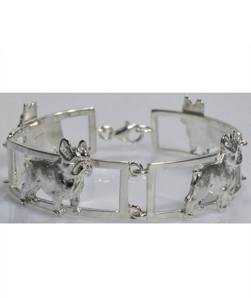 FranzöSische Bulldogge 4-Teiliges Armband In 925 Silber Luce-image