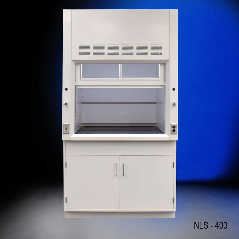 4' Laboratory Fume Hood Exhaust / General Storage / In-Stock/ Dual Sash E1-018-2