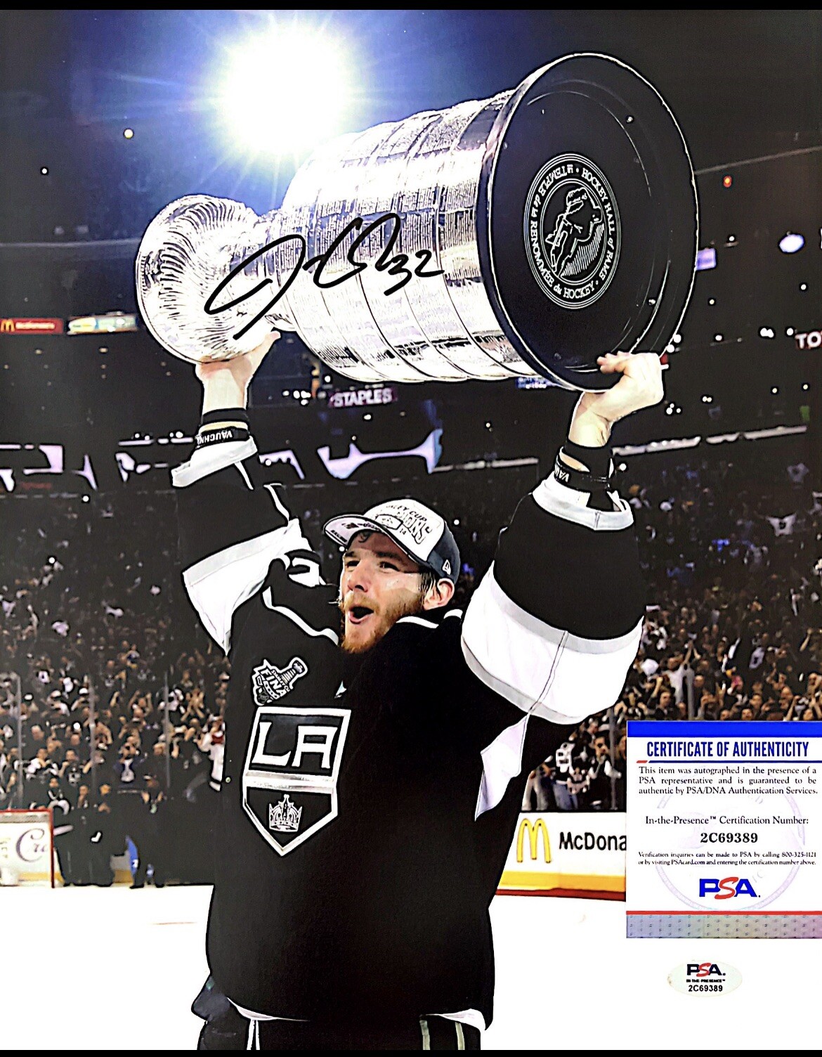 Jonathan Quick Autographed Signed Los Angeles Kings LA Kings 11x14 Photo **PSA** 