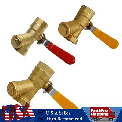 1/2'' 3/4'' 1'' BSP Equal Female Thread Brass Y Type Strainer Filter Ball Valve D