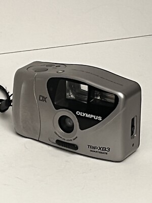 Olympus Trip XB3 Big Finder DX Black 34mm Point & Shoot Film Camera As Is