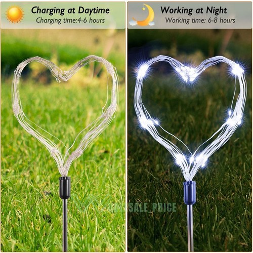 150 LED Solar Fire Flower Lights Outdoor Waterproof Path Lawn Garden Decor Lamp - Picture 35 of 58