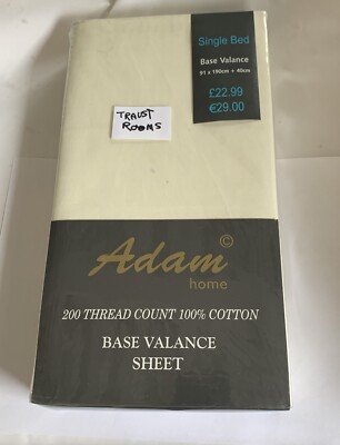 Extra tiefer Volant Spannbettlaken 200 Fadenzahl 100% Baumwolle Bettlaken Single