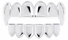 Halloween Costume Suicide Squad Joker Silver Fangs Grillz Professional Model USA