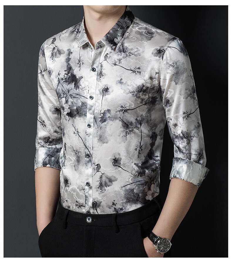 Camicie Uomo Bottoni Manica Lunga Fila Camicia Gratis Regular Business Fit Uomo