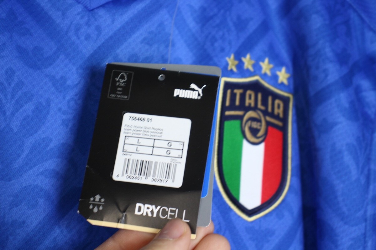 ITALY NATIONAL TEAM 2020 2021 HOME FOOTBALL SHIRT JERSEY #3