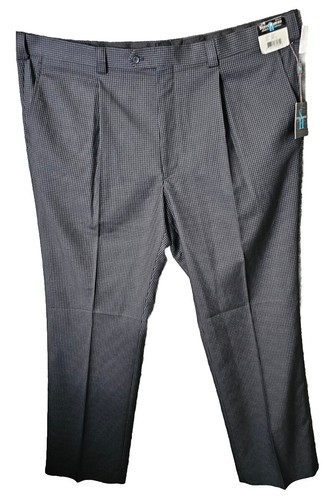 Steve Harvey Pants Men 44 Golf Chino Slacks Celebrity Edition 46Wx32L Black Grey - Picture 5 of 13