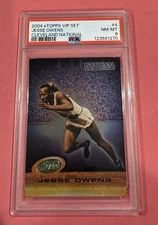 2004 Topps VIP Set Jesse Owens PSA 8