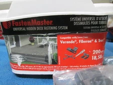 Fastenmaster Hidden Deck Fasteners 315 Clips 6 bags Start Stop w/Screws T15 Bits