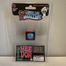 🔥 Worlds Smallest Toys NeeDoh BLUE New In Package Sealed! 🔥