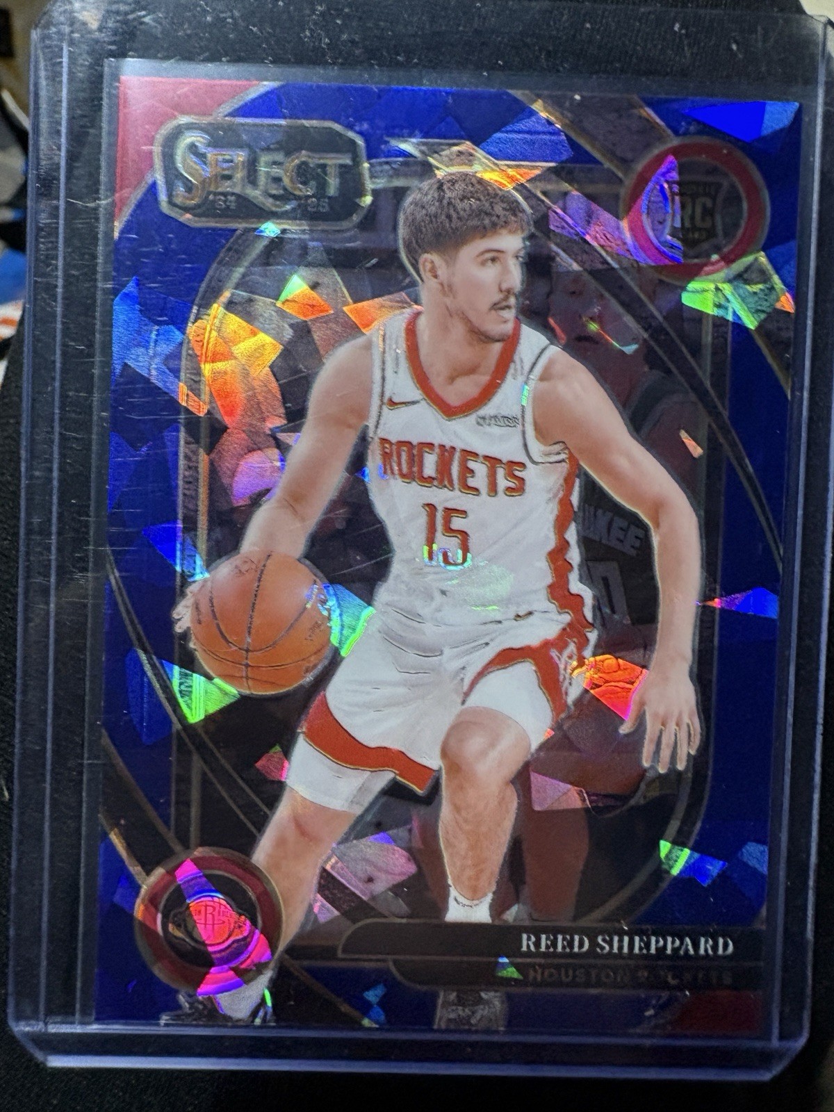 2024-25 Panini Select - Reed Sheppard #299 Blue Cracked Ice Prizm (RC)