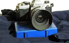 NIKON FM 35mm Film Camera + NIKKOR-O C 35mm f2 w/hood - User LM not working