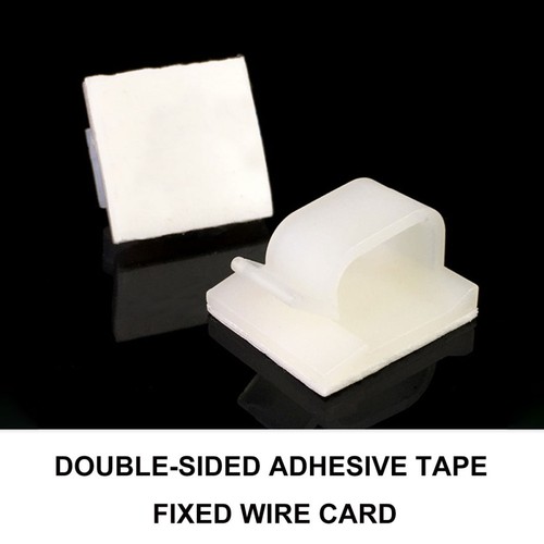 50 PCS Line Card Wire Holder Clips Cable Self Adhesive Ties Clamp - 第 9/12 張圖片