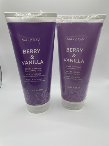 Mary Kay BERRY & VANILLA Scented Shower Gel & Lotion NEW Sealed 2-pc LOT - Picture 1 of 1