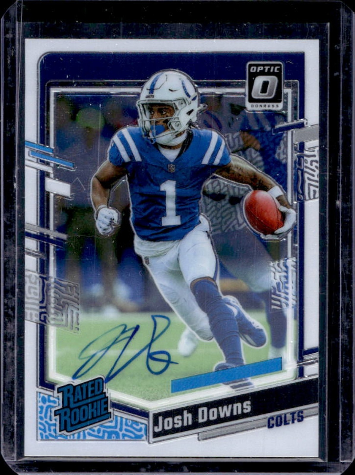 2023 Donruss Optic Josh Downs Rated Rookie RPS Auto #5/199 Colts