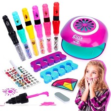 Kids Nail Polish Set for Girls Kids Nail Art Kit with Dryer  Sticker