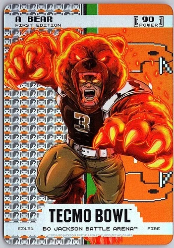 Bo Jax Battle Arena Tecmo Bowl - Endzone FIRE A-Bear - Bobby Hebert