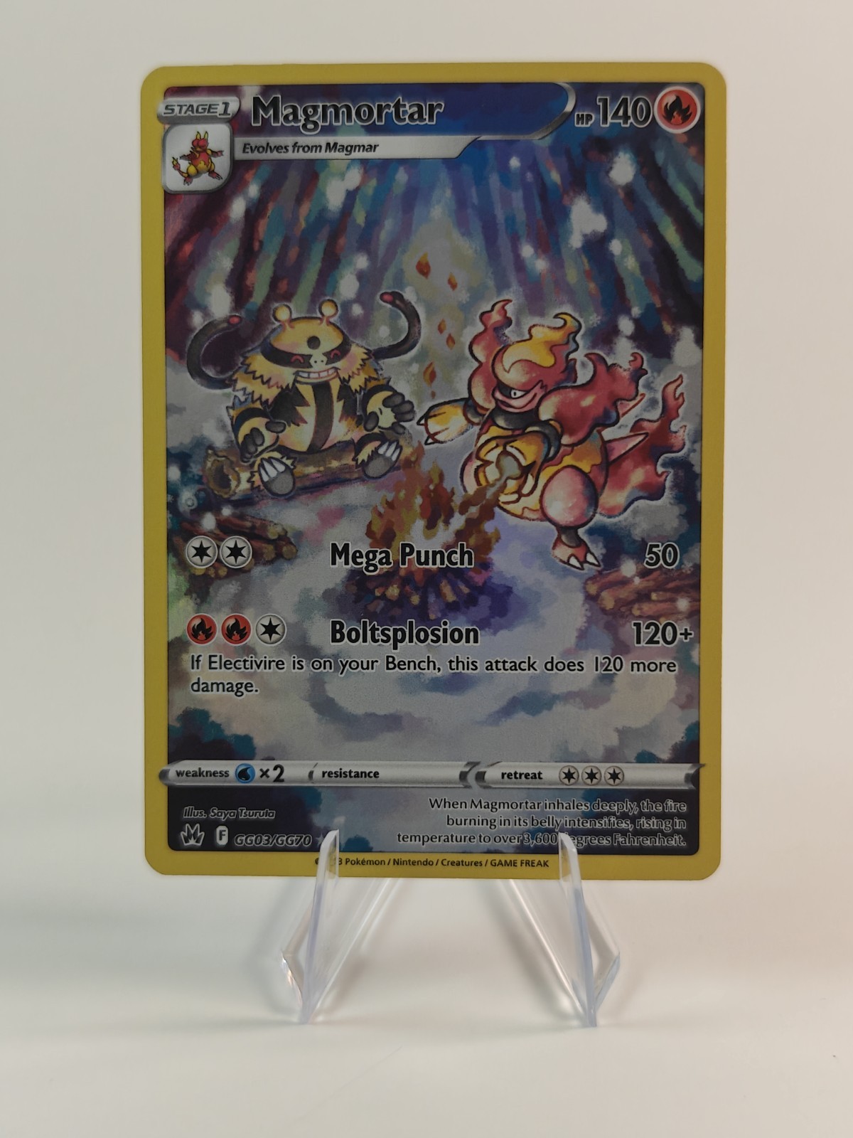 Magmortar GG03/GG70 Holo Crown Zenith Galarian Gallery Pokemon NM