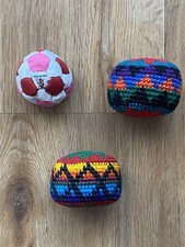 Hacky Sack Footbag LOT Of 3 Foot Bags
