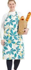Cotton Linen Baking plus Size Aprons for Women with Pockets Kitchen Cooking