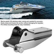 Boat 316 Stainless Steel 8" Bow Roller Bracket Bubber Rollers for Marine Yacht