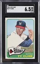 1965 O-PEE-CHEE #63 TY CLINE SGC 6.5