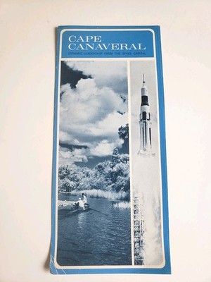 Cape Canaveral Pamphlet  Brochure Vintage Apollo Rocket