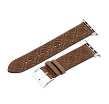Tory Burch Leather Band for Apple Watch 1.18 1.57 1.61inch Genuine Strap Women