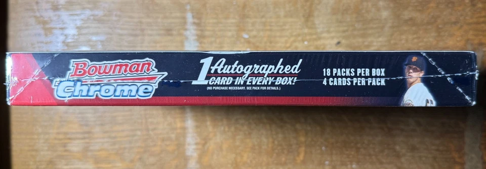 2007 Bowman Chrome Baseball Factory Sealed Hobby Box...Lincecum, Pence Auto RCs? - Image 2 of 4