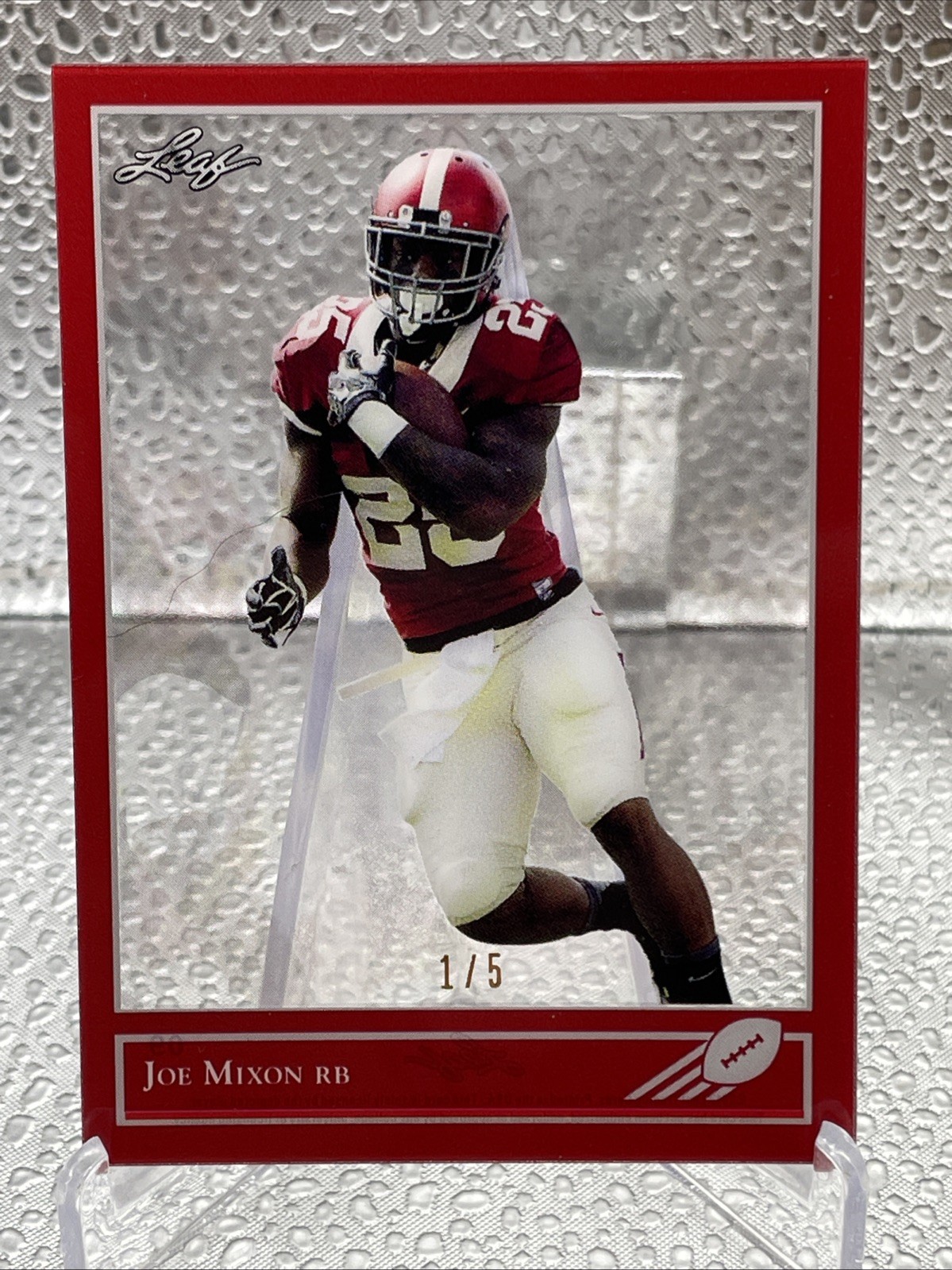 Patrick Mahomes Leaf Clear #9 Red