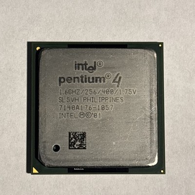 Intel Pentium 4 1.60 GHz SL5VH Socket 478 CPU 256k L2 Cache 400FSB 1.75V