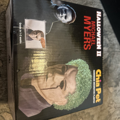 Chia Pet Michael Myers with Seed Pack Decorative Pottery Planter New
